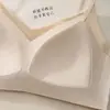 Algodão Respirável Linho Simples Roupa Íntima Feminina Camisolete Colete Roupa Íntima Confortável Ajuste ao Corpo Sem Costura Costas Bonitas Copo Fixo Integrado