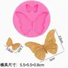 Molde de Silicona de Mariposa para Pastel Postre Decoración de Mariposa Simulada Chocolate Fondant Silicona Resina Epoxi Arcilla Yeso Molde