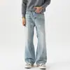 Ropa de Hombre Fengshe / Estilo retro americano jeans rectos holgados pantalones casuales para hombre pantalones de pierna ancha versátiles de alta costura