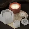 Caja de Almacenamiento de Resina de Amapola con Patrón Cóncavo de Seis Caras Molde de Silicona para Maceta DIY Taza de Velas de Yeso Venta al por Mayor