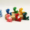 Chaveiro Pingente de Figurine de Dinossauro Desenho Animado em Borracha Macia PVC Ornamento Acessório Clássico Dinossauro Tiranossauro Rex