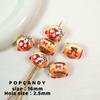 Cuentas de panda pintadas a mano, lindo animal, cadena para teléfono móvil, material de cuentas, industria pesada, bricolaje, joyería hecha a mano, accesorios colgantes, cuentas