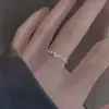 Anillo Doble Corazón para Mujer, Lujo Accesible Diseño de Nicho, Anillo Abierto de Moda y Gama Alta con Índice de Circonita