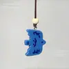 Escuché que las hojas de arce son la confesión más cálida del otoño~Cadena de suéter simple y versátil de color rojo, accesorio colgante de alta gama