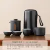 Juego de Té Portátil para Viaje Juego Pequeño Tetera para Exteriores Taza de Té Sencilla Personal para Acampar Taza Rápida Una Tetera Cuatro Tazas