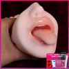 Masturbador masculino con molde inverso, máquina famosa de doble cabeza para sexo oral, sexo anal, simulación de boca, lengua, Yin, cadera y sexo oral.