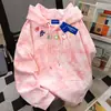 Nova Blusa de Moletom com Capuz Estampa de Frutas Fofa Design Americano para Mulheres Outono e Inverno Marca Ins Trendy Vibe Tie-Dye Top