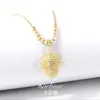 Diseño de nicho sentido metálico collar de durián cadena para suéter Accesorios de otoño e invierno con temperamento elegante y exquisito para mujer Lujo ligero