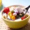 Set Combinado de Bolas de Taro y Sagú, Puramente Hecho a Mano, Bolas Pequeñas y Grandes Sin Cocción, Específicamente para Tiendas de Té de Burbujas, Uso Comercial
