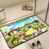 Alfombra linda de dibujos animados alfombra de tierra de diatomeas para baño absorbente resistente a las manchas felpudo para puerta de inodoro alfombrilla antideslizante para suelo alfombrilla de suelo venta al por mayor