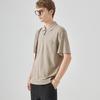 APO Polo Masculino Casual de Negócios Manga Curta Verão Masculino Alto Padrão Joker Zíper Gola Camiseta Top