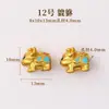 Accesorios dorados estilo antiguo que no se decoloran para pulseras de cristal DIY, cuentas espaciadoras, dijes para pulseras, cuentas cilíndricas hechas a mano para abalorios y accesorios
