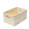 Caja de almacenamiento de madera moderna y sencilla, caja de almacenamiento de escritorio para cosméticos, joyas y artículos diversos, caja de madera cuadrada portátil