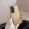 Funda de teléfono con espejo cosmético de tres colores adecuada para Samsung Z Fold7 Tendencia Z Fold6/5/4/3 Funda protectora de cobertura total