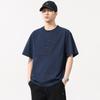 Camiseta de manga corta de alta gama estilo americano Antibacteriana Sensación fresca Costuras tipo Henley Camiseta holgada retro de marca de moda para hombre Verano