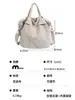 Bolso Cruzado Ligero Casual Estilo Japonés Bolso de Hombro Personalizable para Mujer Impermeable Ropa de Trabajo Color Sólido Versátil Nylon Nicho