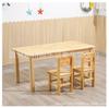 Mesa y silla de madera maciza para jardín de infancia, mesa de juegos de aprendizaje para clase de capacitación de educación temprana, traje de escritorio y silla para niños, mesa de juguetes para dibujar