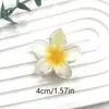 Grampo de Cabelo Gradiente Havaiano Flor de Ovo Transfronteiriço para Mulheres, Presilha de Temperamento Doce, Presilha Fofa de Tubarão na Parte de Trás da Cabeça, Acessório de Cabelo