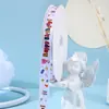 Cinta impresa para bendición de cumpleaños Huiya, Cinta de satén colorida, Cinta decorativa DIY para empaque de flores de pastel, Venta al por mayor