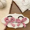 Estilo Coreano Nuevo Estilo Universitario Patrón Lazo para el Cabello Otoño e Invierno Retro Alta Elasticidad Cuerda para Cola de Caballo Cuerda para el Cabello Accesorios para la Cabeza