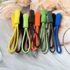 Fabricante de Tirador de Cremallera Cabeza de Renacuajo En Stock Cuerda de Poliéster Negro Colorido Cabezal de Cremallera de 2 mm Tirador de Cremallera Cordón para Tirar del Cabezal de Cremallera Excelente Precio