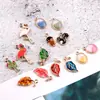 Aleación Accesorios de joyería DIY Pendientes Pendientes Material hecho a mano Hojas de árbol Ardilla Flamenco Cactus