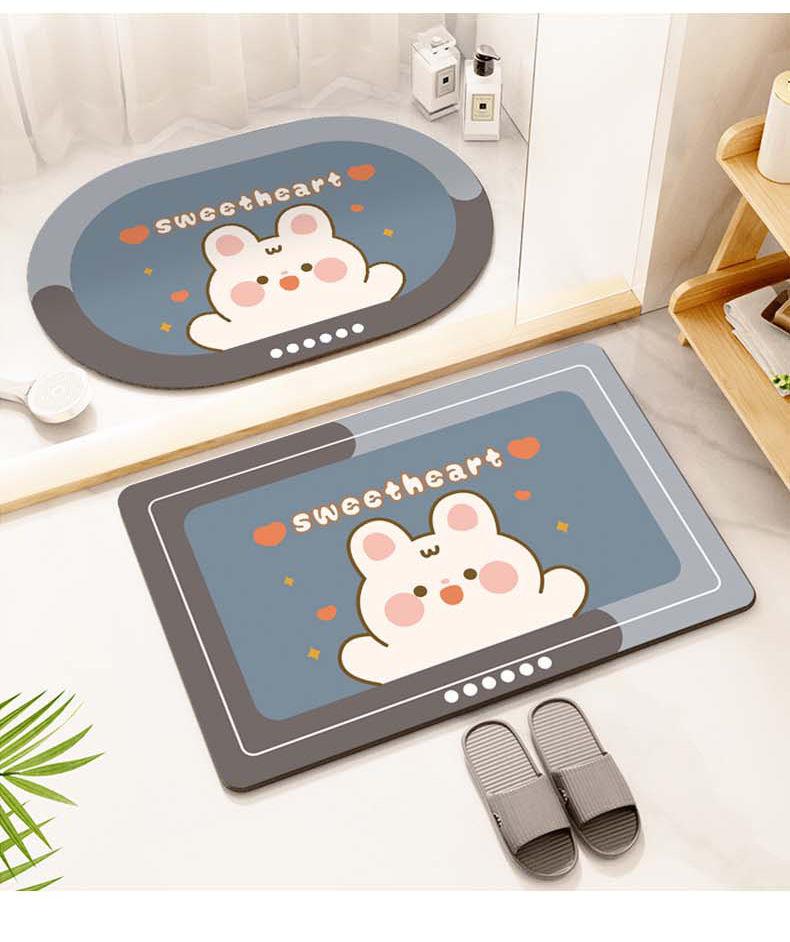 硅藻泥地垫,硅藻泥脚垫,浴室门垫,蹭脚垫