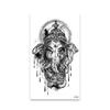 Fábrica de Origen Foto Pequeña Pegatinas de Tatuaje Animal Flor Serpiente Calavera Dedo Brazo Cualquier Conjunto a Juego
