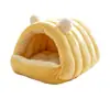 Cama para gato semi-cerrada engrosada, ampliada para el calor del invierno, cerrada para una sensación de seguridad, adecuada para todas las estaciones, casa para gatos, casa para perros, cama para mascotas