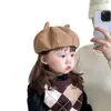 Sombreros para Niños Otoño e Invierno Boinas de Pana para Niños y Niñas Estilo Coreano Sombreros de Pintor Retro Sombreros Octagonales Modernos