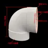 PVC50 75 110 tubería plana desagüe de piso codo cambiador tee de redondo a plano accesorios de tubería de drenaje accesorios de tubería ovalada