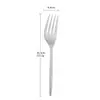 Vajilla de Acero Inoxidable Portuguesa Juego de Cubiertos Occidentales de Alta Gama Cuchillo para Bistec, Tenedor y Cuchara Juego de Cuchara Pública Tenedor Cuchara de Café Tenedor de Postre