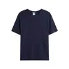 Camiseta de Algodón Puro de Verano 190g con Cuello Redondo y Mangas Cortas, Malla Gruesa y Ajustada, Talla Grande, Camiseta Cultural Transfronteriza con Logo Impreso
