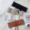Cinta Modeladora Feminina de Alta Qualidade para Afinar a Cintura Cinto Versátil Ins Decorativo Elástico Moda Cinta para Cintura de Vestido Cinto Largo