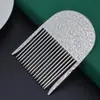 Peine para Accesorios de Cabello Estilo Tang DIY, Adorno para el Cabello Estilo Antiguo, Peine para el Cabello de Aleación que Conserva el Color, Accesorio Hanfu, Nuevo Peine Estilo Tang Chino
