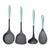 Juego de Utensilios de Cocina de Silicona de Dos Tonos Espátula de Silicona Cuchara de Silicona de Grado Alimenticio Resistente a Altas Temperaturas Cuchara para Cocinar Espátula Herramientas de Cocina