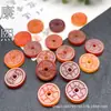 Colgante de Moneda de los Cinco Emperadores de Jade, Moneda Qianlong Tongbao, Moneda Pequeña de Cobre Estilo Antiguo, 15 mm