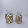Artesanato em Vidro Capa de Garrafa de Palha Natural Pode Ser Usada para Cultivar Plantas em Vaso de Vidro com Água Cobertura de Malha Protetora Ornamentos de Mesa para Casa