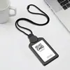 Cordão Retrátil de Plástico Porta-Crachá Porta-Crachá de Trabalho Porta-Crachá de Lado Único Crachá de Nome Etiqueta de Marca de Funcionário