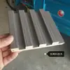 Pared de fondo de TV con celosía de madera maciza, techo de celosía moderno, nuevo panel de celosía pequeño de la Gran Muralla, panel cóncavo-convexo de madera maciza