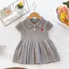 Vestido suéter para meninas, vestido colete de tricô de manga curta, para bebês meninas, novo estilo outono e inverno, doce vestido de princesa, dropshipping