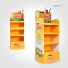 Pet shop gato e cão ração lanche prateleira de papelão pet food promoção piso exportação papel expositor stand