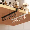 Colgador de almacenamiento para dormitorio, estante de almacenamiento de pared, organizador de sombreros, fila larga de ganchos para uso doméstico, colgador de bolsas práctico
