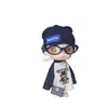 Zsiga Hermana Ga Zi Lugar de Ensueño de BJD Escala 1/8 Móvil Chica Atractiva Oso Genial Estampado Blanco y Negro Conjunto de Camiseta de Manga Larga