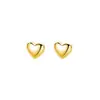 Pendientes de botón pequeños en forma de corazón de plata de ley S925, estilo minimalista coreano, elegantes y con estilo, pendientes de diseño pequeños y modernos