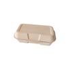 Caja Desechable de Pulpa Americana Caja para Hot Dogs Caja para Hamburguesas de Celebridad de Internet Rectangular Biodegradable Caja para Almuerzo de Croissant y Sándwich