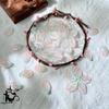 Atacado de fábrica cor bud de neve pétalas de vidro folhas de árvore hairpin feito à mão diy material de acessório para adorno de cabeça Hanfu antigo