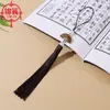 Pingente de borla pequena Hanfu estilo chinês, acessório vintage, atacado, borla em forma de leque dupla face da moda