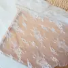 Tela de encaje de malla blanca para cortina, fondo para fotos de boda, mantel, tela para ropa al por mayor