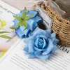 Flores Artificiales Plantas Verdes Flores Falsas Flores de Seda Patrón de Malla Cabezas de Rosa Decoración Suave para Sala de Estar Ramos de Flores con Flores Decorativas Artísticas